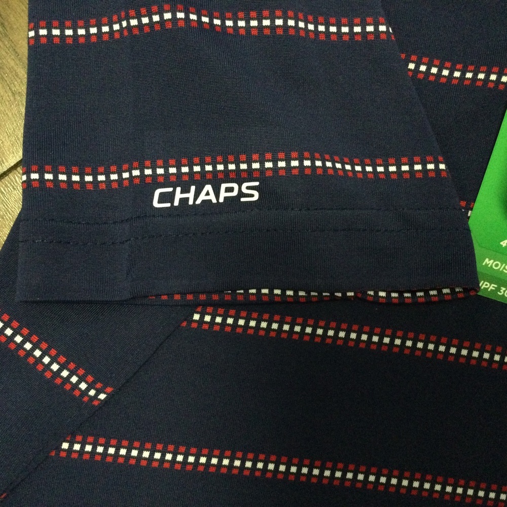NWT - CHAPS Golf Polo Mens Small Golf Polo Shirt Chaps Womens Golf Shirt Polo - Picture 2 of 8